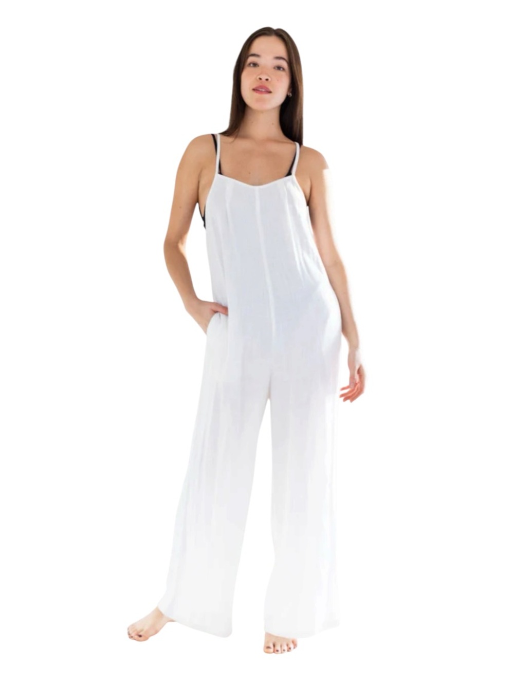 NWOT PRIV ($100) Elora Linen Cover Up Romper - PTP 23